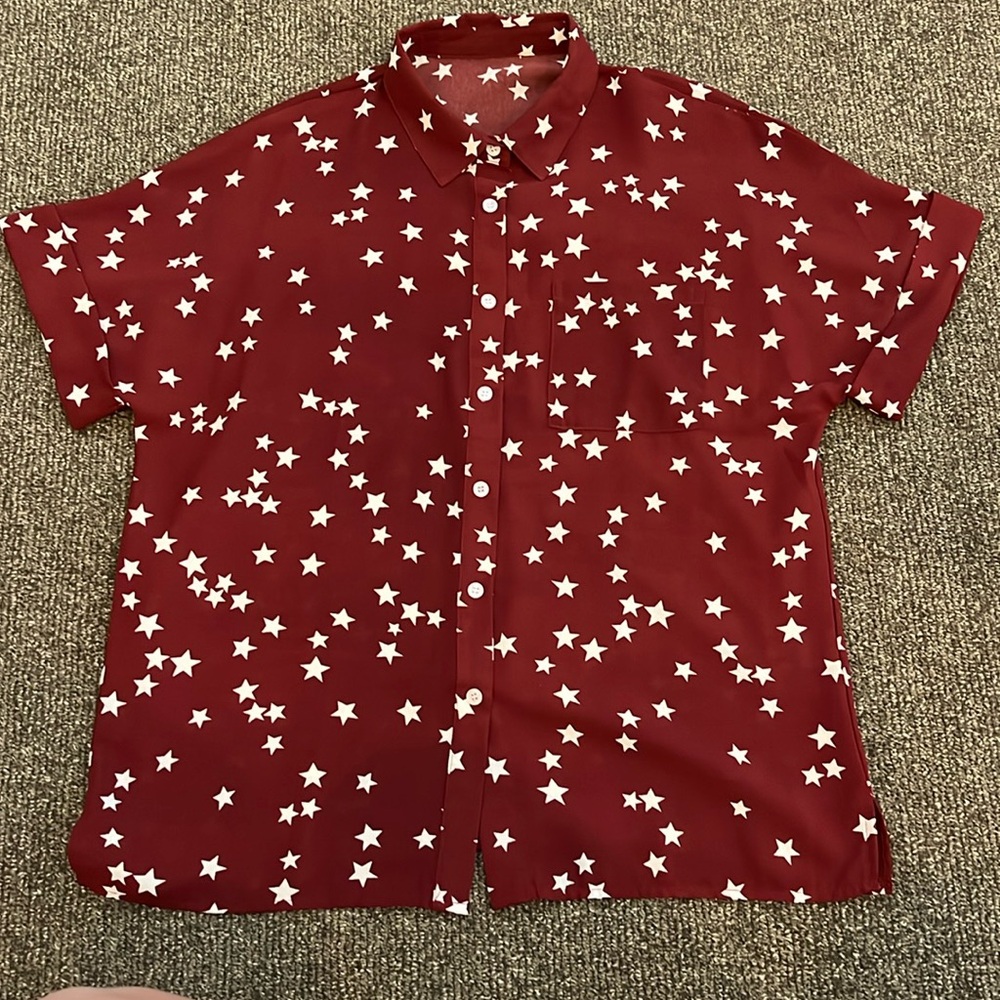 Star maroon women’s blouse
